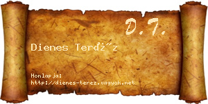 Dienes Teréz névjegykártya