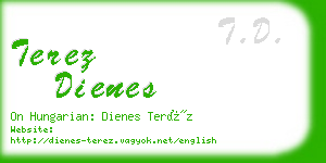 terez dienes business card